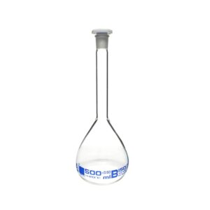 Matraz Aforado con Tapón Capacidad de 500 Ml