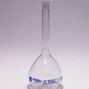 Matraz Aforado de Vidrio con Tapón 250ml
