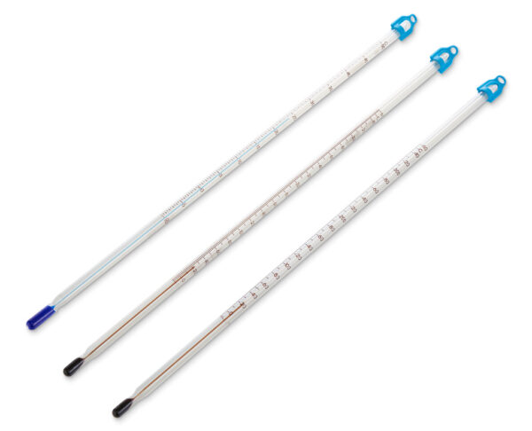 Termometro Lo Tox Azul Inmersion Parcial Rango -20 A 110 Division 1.0 Longitud 305mm